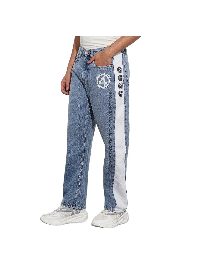 بيينغ هيومان Mens Mid Tone Anti Fit Denims