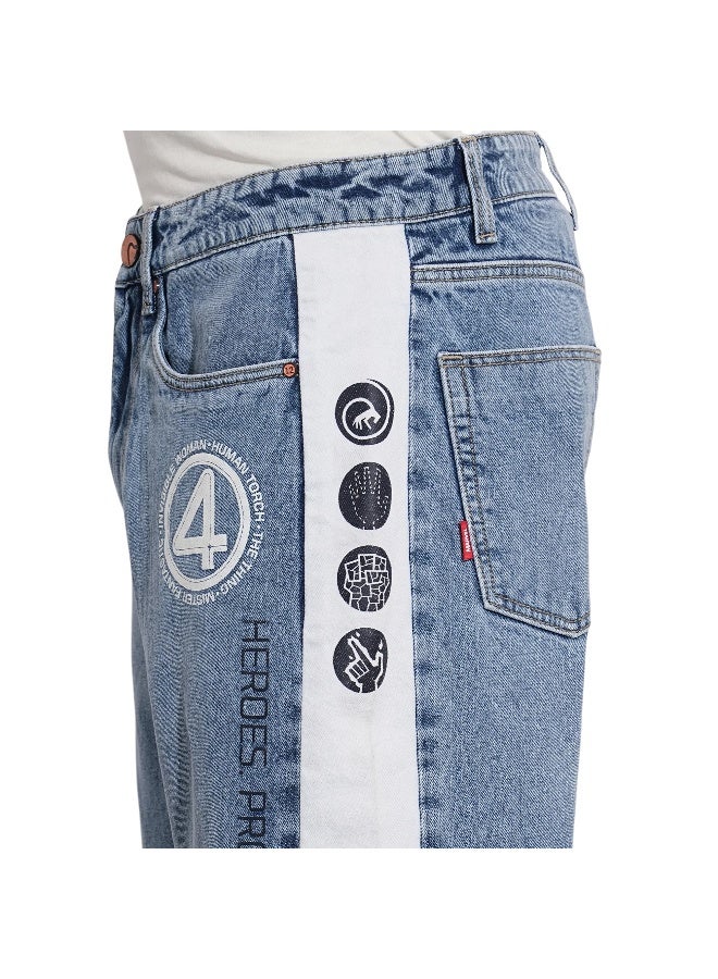 Being Human جينز رجالي متوسط اللون بتصميم مضاد للملاءمة - Image 4