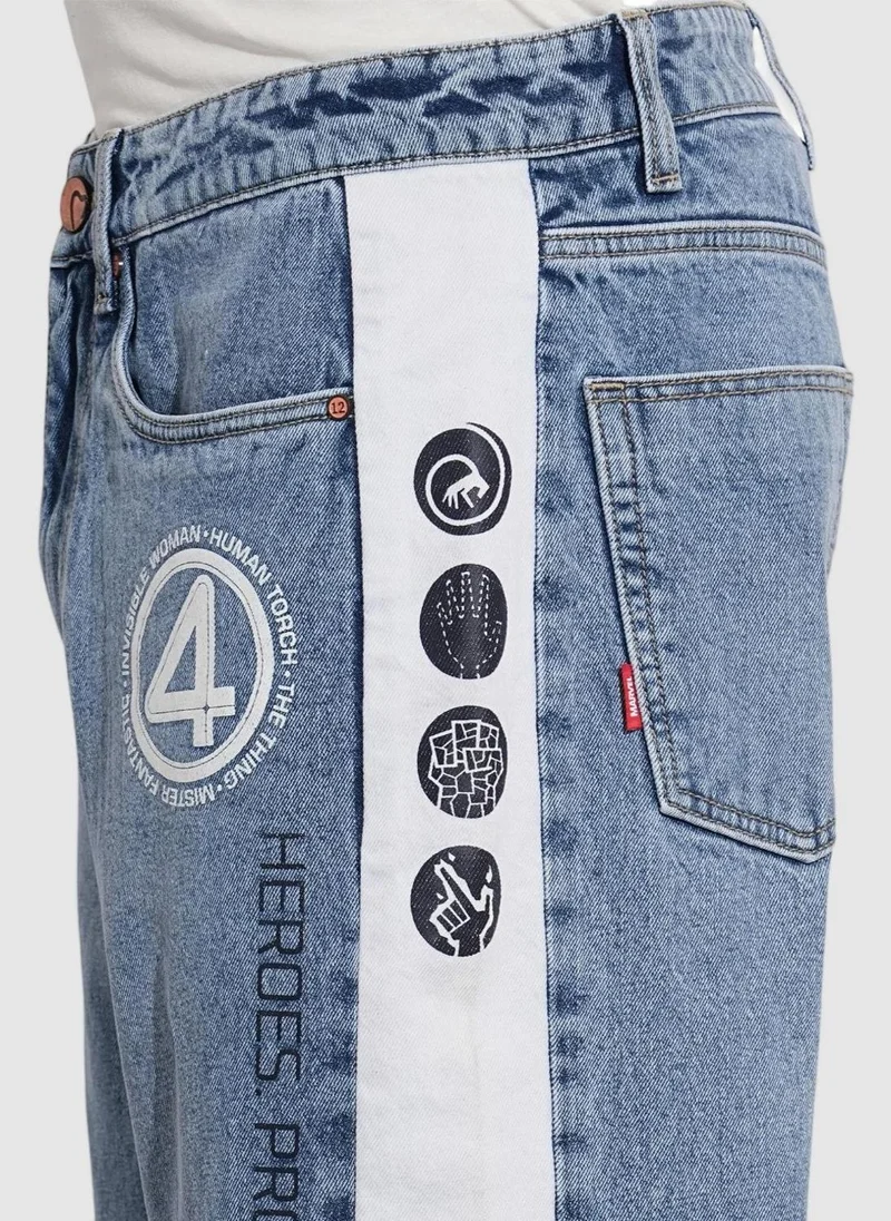 Being Human MID TONE Men Classic Regular Fit Mid-Rise Light Fade Stretchable Jeans for Men | Best Price UAE