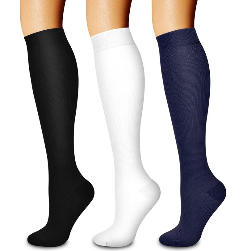 Laite Hebe 3 Pack Compression Sock-Compression Sock for Women and Men-Best for Running,Sports - Image 1