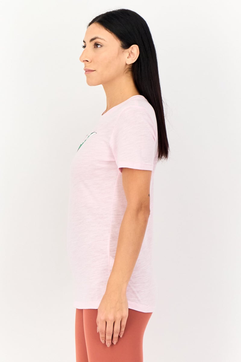 Nike Women Soportswear Fit Short Sleeve Outdoor T-Shirt, Pink - Image 2
