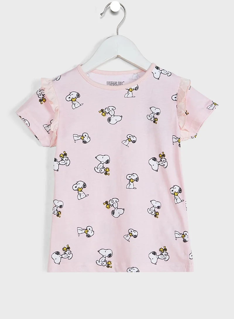 Peanuts Kids Snoopy T-Shirt & Short Set