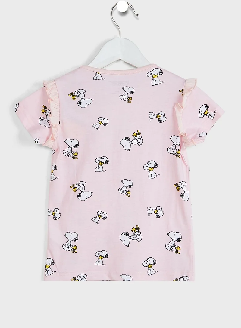 Peanuts Kids Snoopy T-Shirt & Short Set