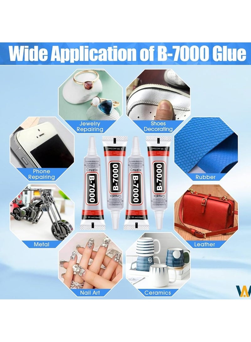 B-7000 Super Glue 50ml – Industrial-Strength Adhesive for Rhinestones, Crafts, Clothing, Shoes, Fabric, Jewelry, Electronics, Wood, Rubber, and Leather  - Image 5