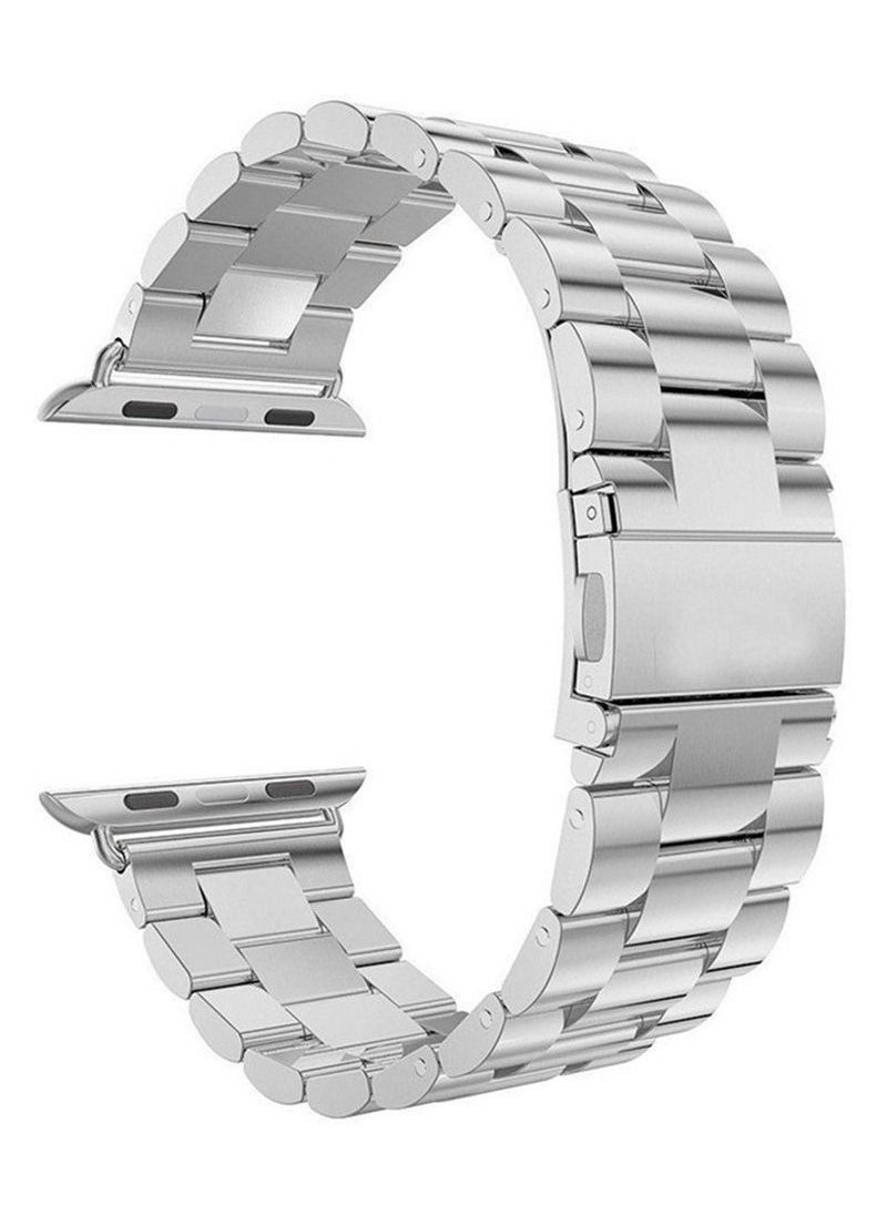 ELTRAZONE - Metal Bands Compatible with Apple Watch Band 41mm, Stainless Steel Magnetic Absorption Strap, Wristband for iWatch Band for Apple Watch Series 7/ - Image 1