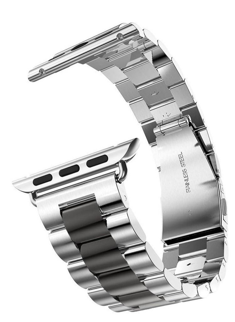 ELTRAZONE - Metal Bands Compatible with Apple Watch Band 41mm, Stainless Steel Magnetic Absorption Strap, Wristband for iWatch Band for Apple Watch Series 7/ - Image 1