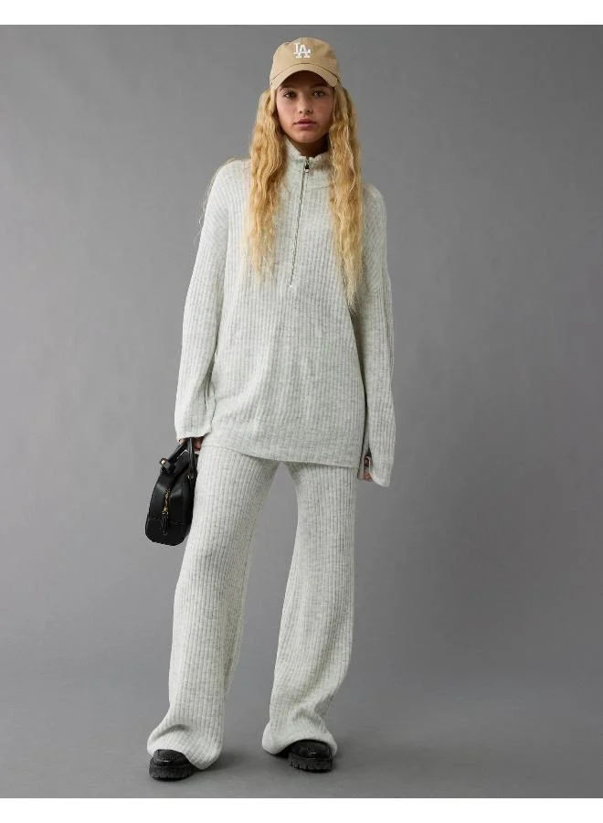 American Eagle AE Oversized Quarter-Zip Sweater