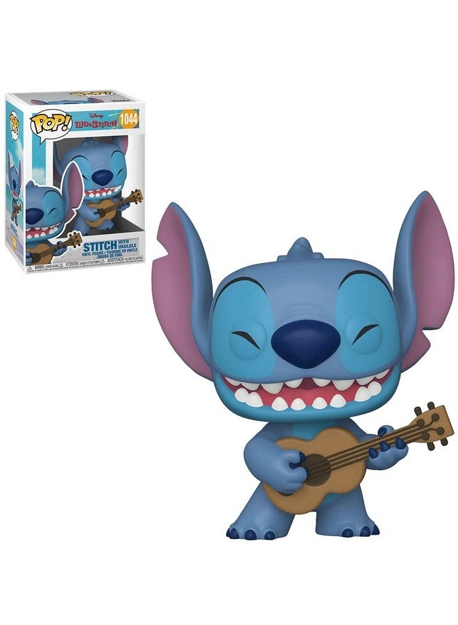 Funko POP Disney: Lilo & Stitch - Stitch with Ukulele Pop! Vinyl Figure (Bundled with Compatible Pop Box Protector Case), Multicolor, 3.75 inches - Image 2