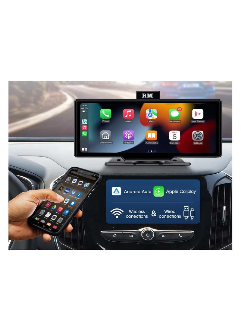 Roadmaster - RM-10 10.26" wireless Carplay Android Auto display 2K+1080P camera with ADAS - Image 1