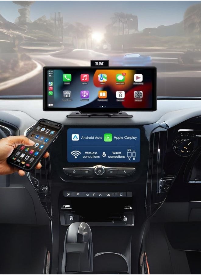 Roadmaster - RM-10 10.26" wireless Carplay Android Auto display 2K+1080P camera with ADAS - Image 1