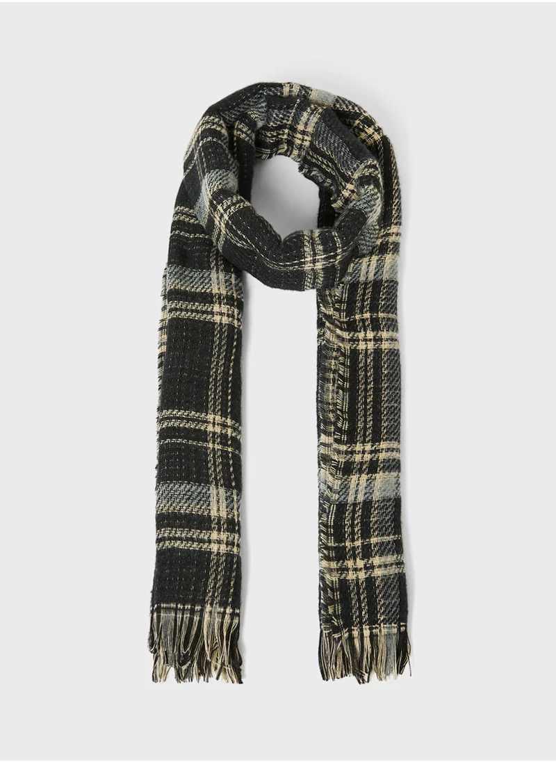 ELLA Check Pattern Light Winter Scarf