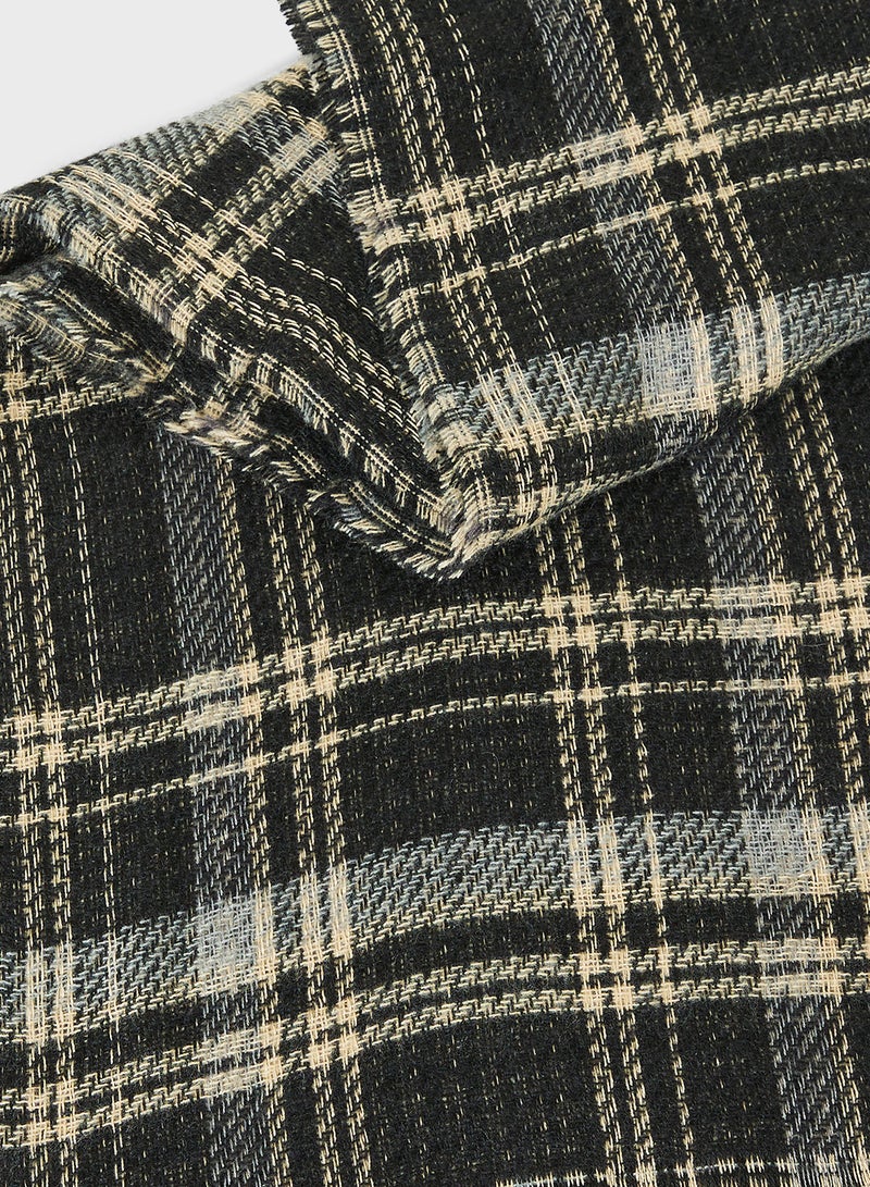 ELLA Check Pattern Light Winter Scarf  - Image 2