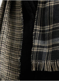 ELLA Check Pattern Light Winter Scarf  - Image 5
