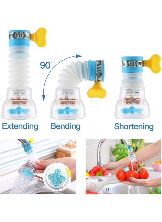 ECVV Portable Faucet Mount Filter Purified Water Filter, Adjustable Tap Kitchen Faucet Booster for Kitchen Bathroom, Fits Standard Faucets, Easy to Install - Image 3