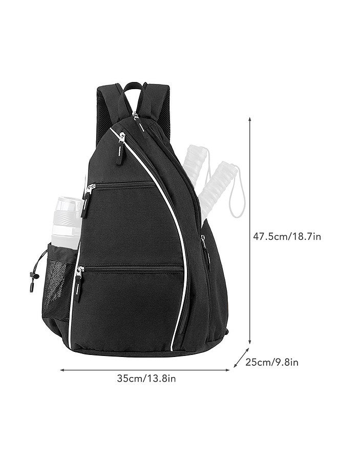 Generic Pickleball Backpack Adjustable Sling Bag Tennis Racket Bag for Pickleball Tennis Badminton - Image 3