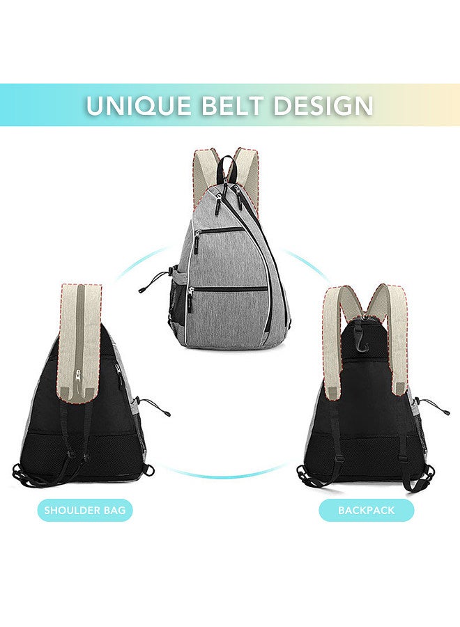 Generic Pickleball Backpack Adjustable Sling Bag Tennis Racket Bag for Pickleball Tennis Badminton - Image 5