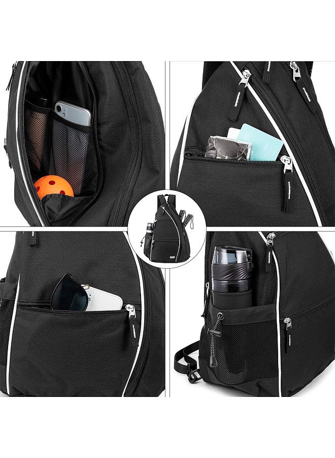 Generic Pickleball Backpack Adjustable Sling Bag Tennis Racket Bag for Pickleball Tennis Badminton - Image 4