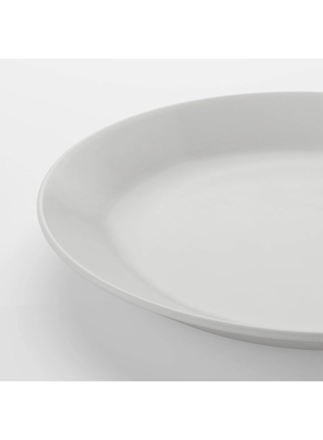 Ikea Professional Title: IKEA OFTAST Durable Tempered Glass Dinner Plates, White, 25 cm Set of 6 - Image 2