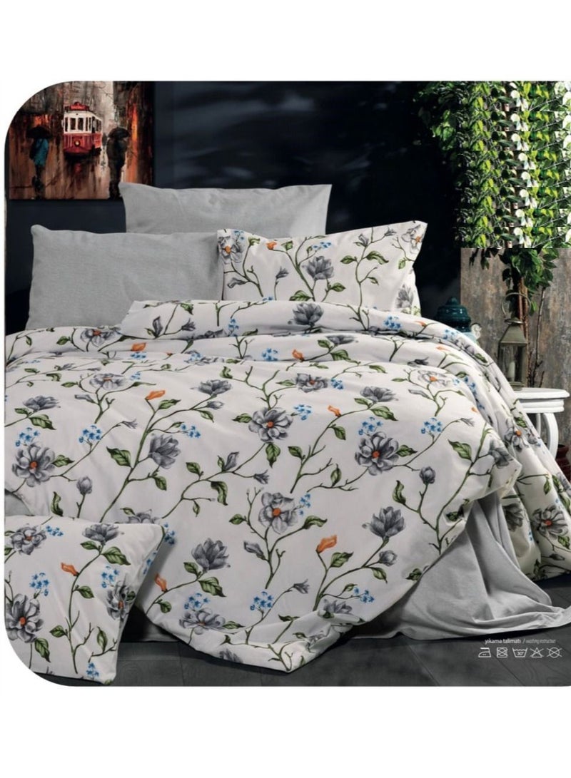 Hours Comforter set from hours Floral luxurious Turkish cotton 7 pieces king size - Image 2