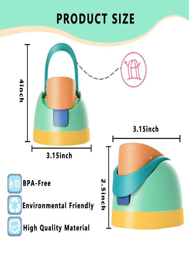 NTIERA Replacement Lid for Owala Freesip Water Bottle, Compatible with Owala Lid and Cap, Premium Accessories for 16oz 24oz 32oz 40oz Bottles,Leak-Proof,BPA-Free(Mint Green) - Image 3