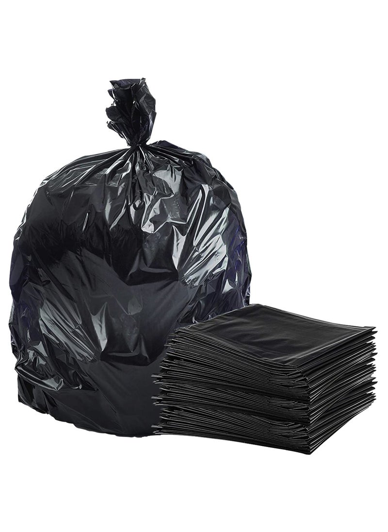 Hi Care (Pack of 100 Bags) Garbage Bag Black 45X50cm 18 Micron Heavy Duty Oxo Biodegradable Plastic Bag Small Trash Bags Dustbin Bags Waste Bag Office Bag Strong & Durable Bin Bag Garbage Bag Small  - Image 1