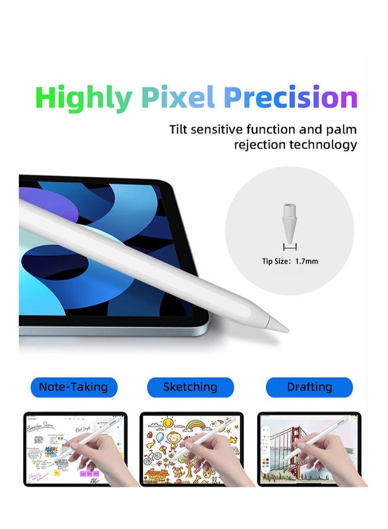 Pencil 2nd Generation Capacitive Touch Stylus Pen for Touch Screen Tablet Writing and Drawing 2nd Generation Exclusive Edition 【Magnetic Fast Charging | Accurate and Continuous Touch | Tilt Pressure | Full Screen Anti-Fall】 - Image 4