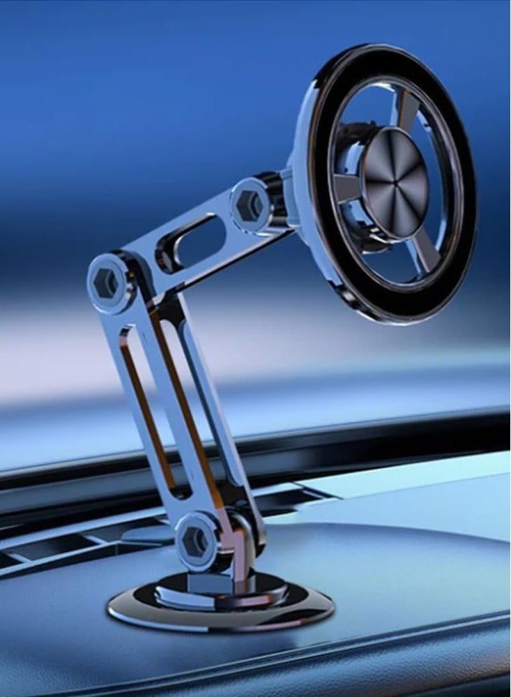 JAJEEK "NEW Universal 360° PRO Magnetic Suction Car Phone Holder with Adjustable Arm – Silvery" - Image 2