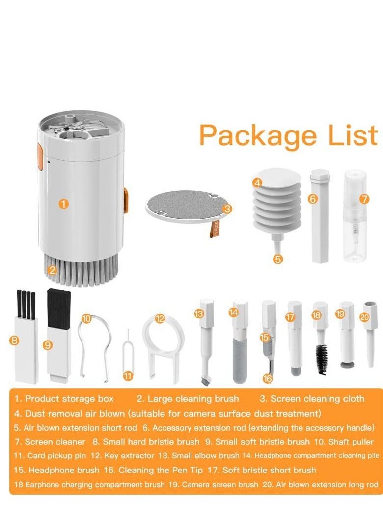 Y&D - 20-in-1 Multi-Purpose Cleaning Kit, Portable Tool, Cell Phone/Earbuds/Camera Lens/Computer Laptop Keyboard Kit Fluid Not Included - Image 1