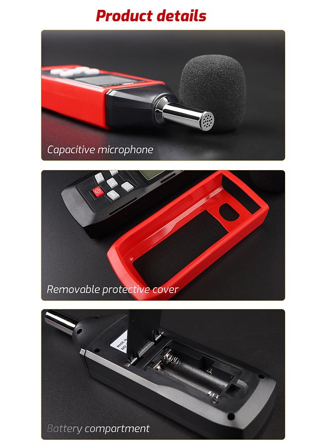 TA8151 Digital Sound Level Meter SLM Household Noise Tester Professional High-Precision Noise Tester Handheld Sound Detector Decibel Monitor 30-130dB Acoustic Measurement Instrument