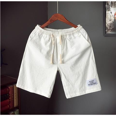 Summer Linen Cotton Shorts for Men K62 White (Preferential) 