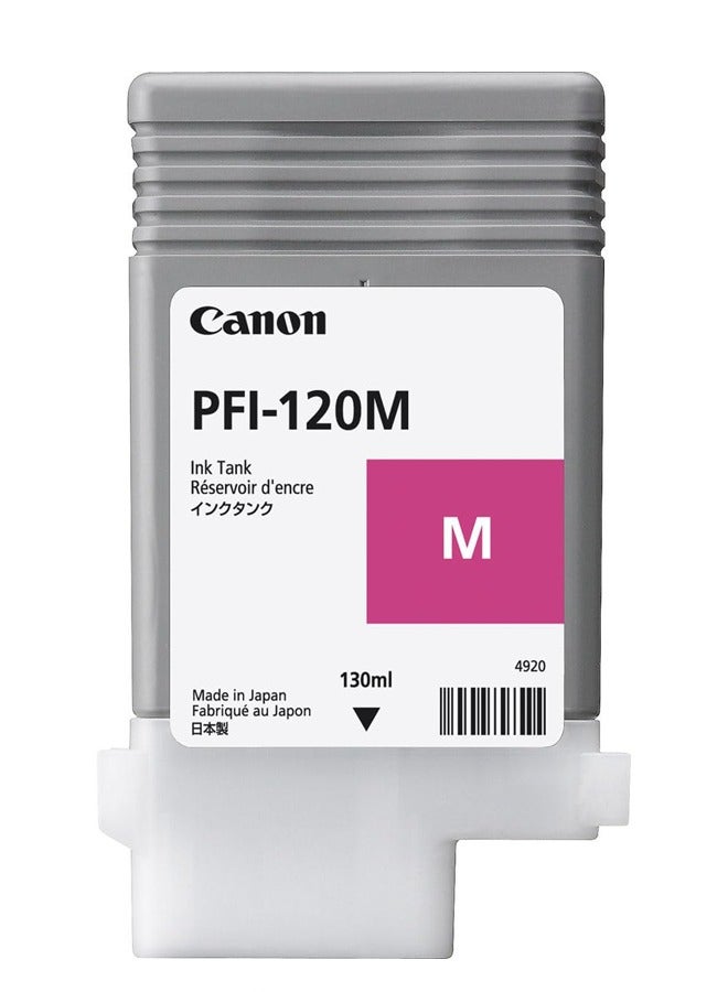 Canon PFI120 130ml Magenta Pigment Ink Tank Cartridge Compatible with Canon PFI-120 PFI-120M PFI120M for imagePROGRAF IPF TM-200 TM-205 TM-300 TM-305 - Image 1