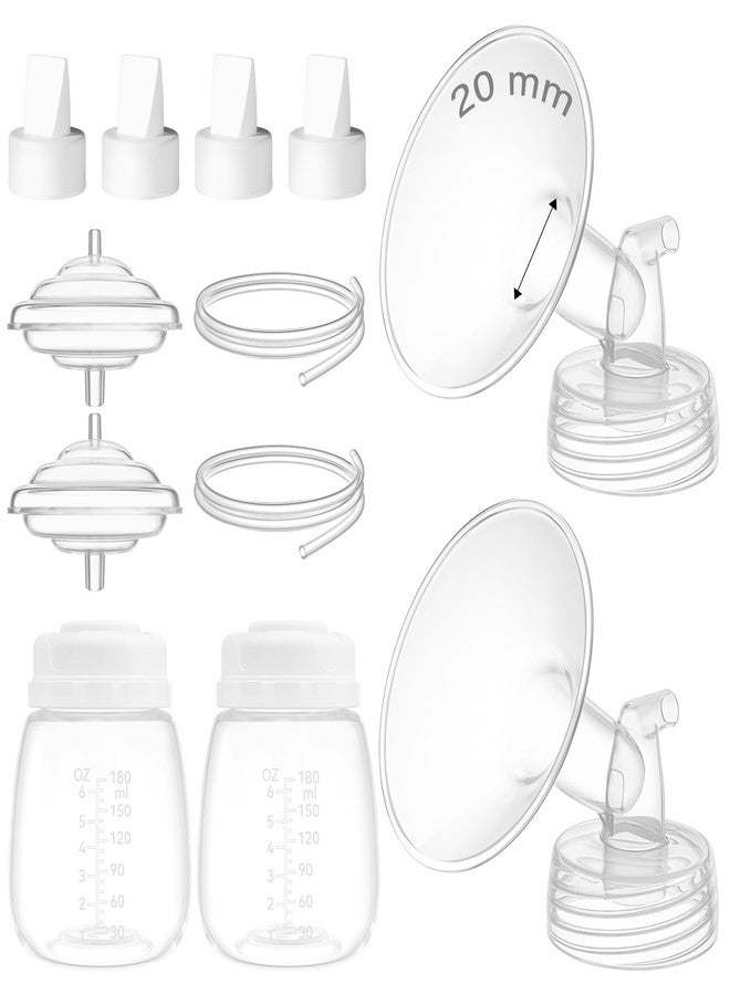 طقم شفة Gotocut مقاس 20 مم متوافق مع Spectra S1/S2/9 Plus/Motif Luna، يتضمن شفة مقاس 20 مم، زجاجات، أنابيب، صمامات، وواقيات من التدفق العكسي. - Image 1