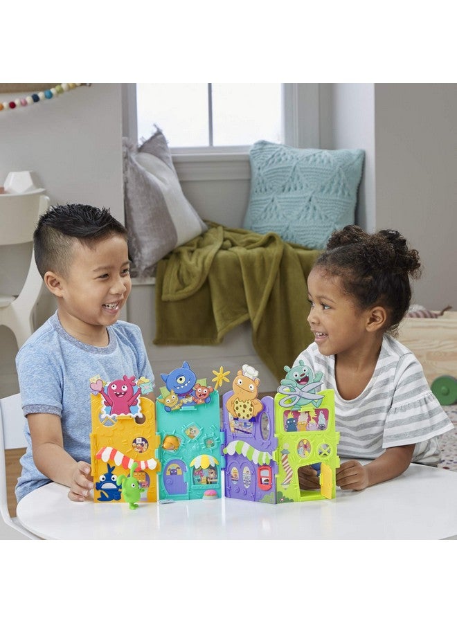 Hasbro Toys Hasbro Toys Uglydolls Uglyville Unfolded Main Street Playset & Portable Tote, 3 Figures & Accessories  - Image 3