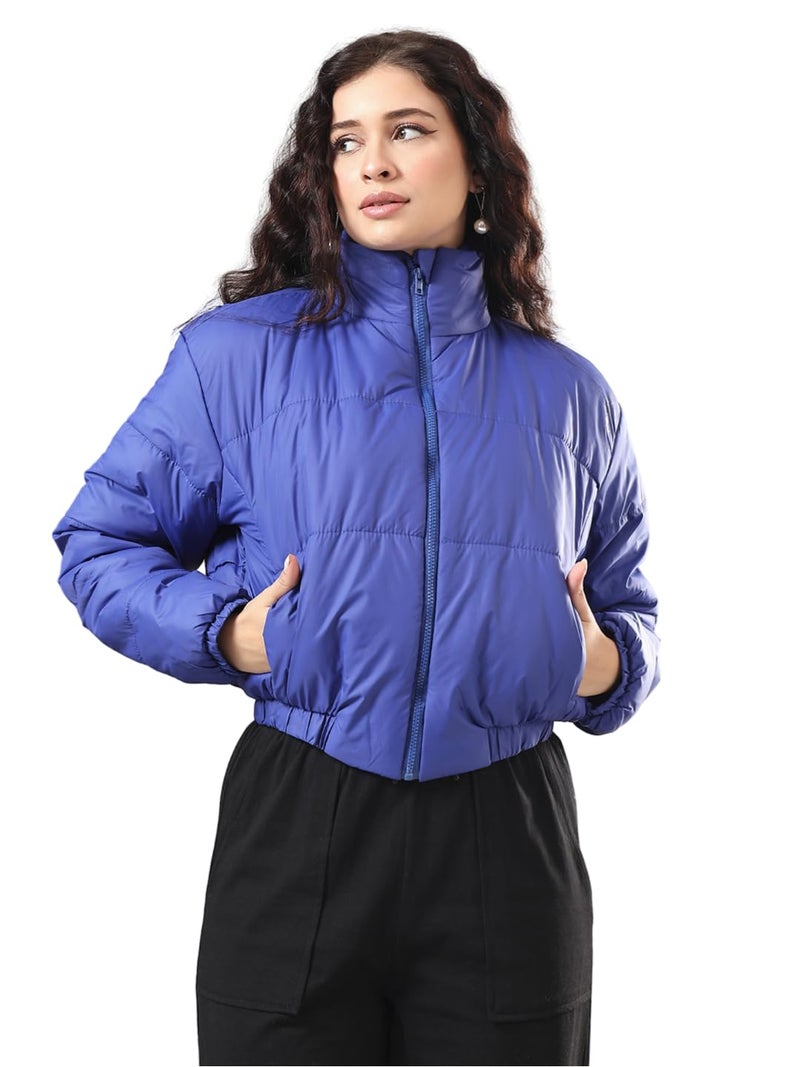 KOTTY Women Full Sleeve Solid Puffer Jacket - Image 1