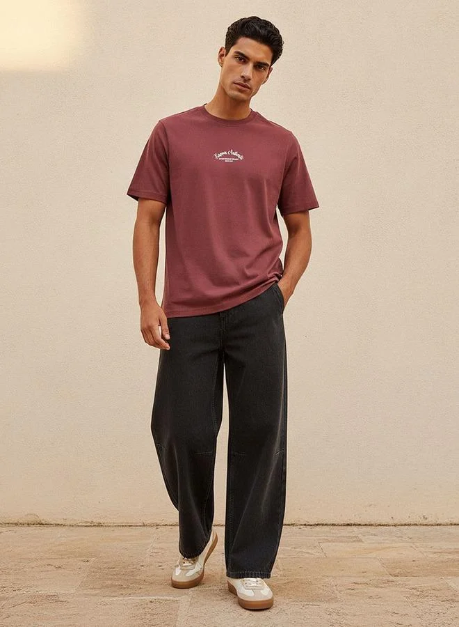 Kappa RED Kappa Logo Print T-shirt for Men | Best Price UAE
