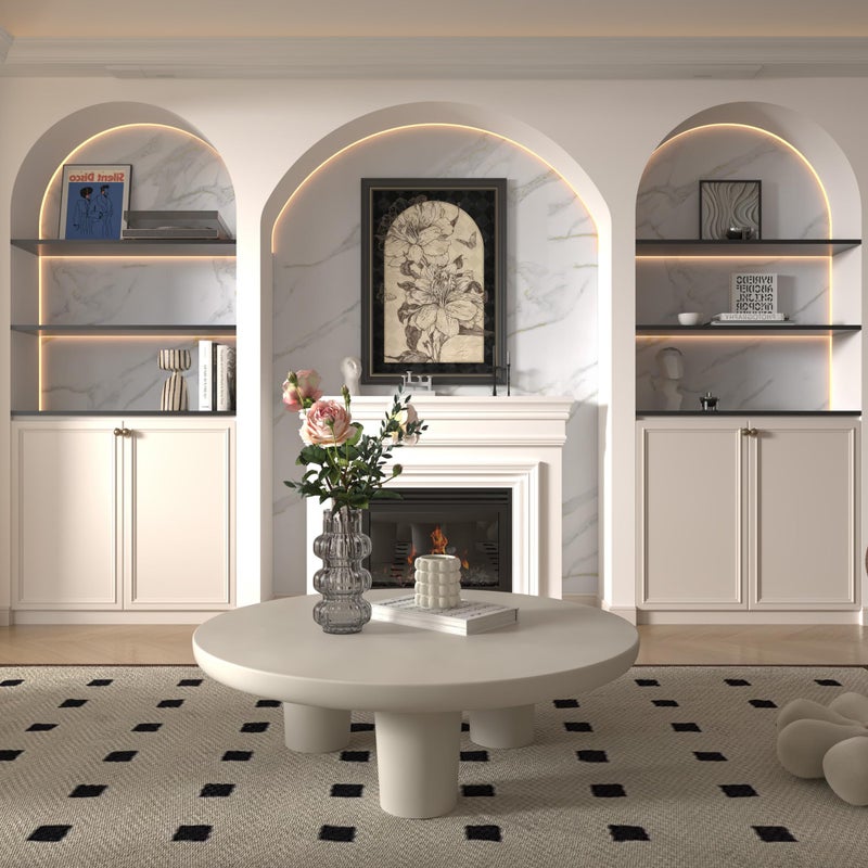 BAYYA 15.8"x118" Matte White Marble Contact Paper for Countertops Waterproof Heat-Resistant Kitchen Counter Peel and Stick Wallpaper Granite Vinyl Film Counter Top Wrap Thick Wall Paper for Bathroom - Image 3