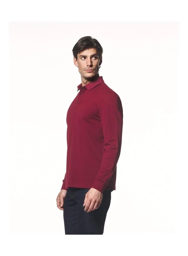 Liwali Long Sleeve Polo Collar T-Shirt.