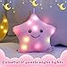 WEWILL 9 LED Twinkle Star Soft Plush Toys Glowing Stuffed Star Light up Plush with Colorful Night Lights Birthday for Toddler KidsPink - Image 3