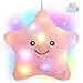 WEWILL 9 LED Twinkle Star Soft Plush Toys Glowing Stuffed Star Light up Plush with Colorful Night Lights Birthday for Toddler KidsPink - Image 2