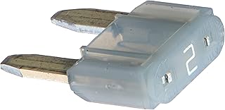 Bussmann ATM-2 ATM Automotive Blade Fuse - 2 Amp, 5 Pack (Tin), gray - Image 1