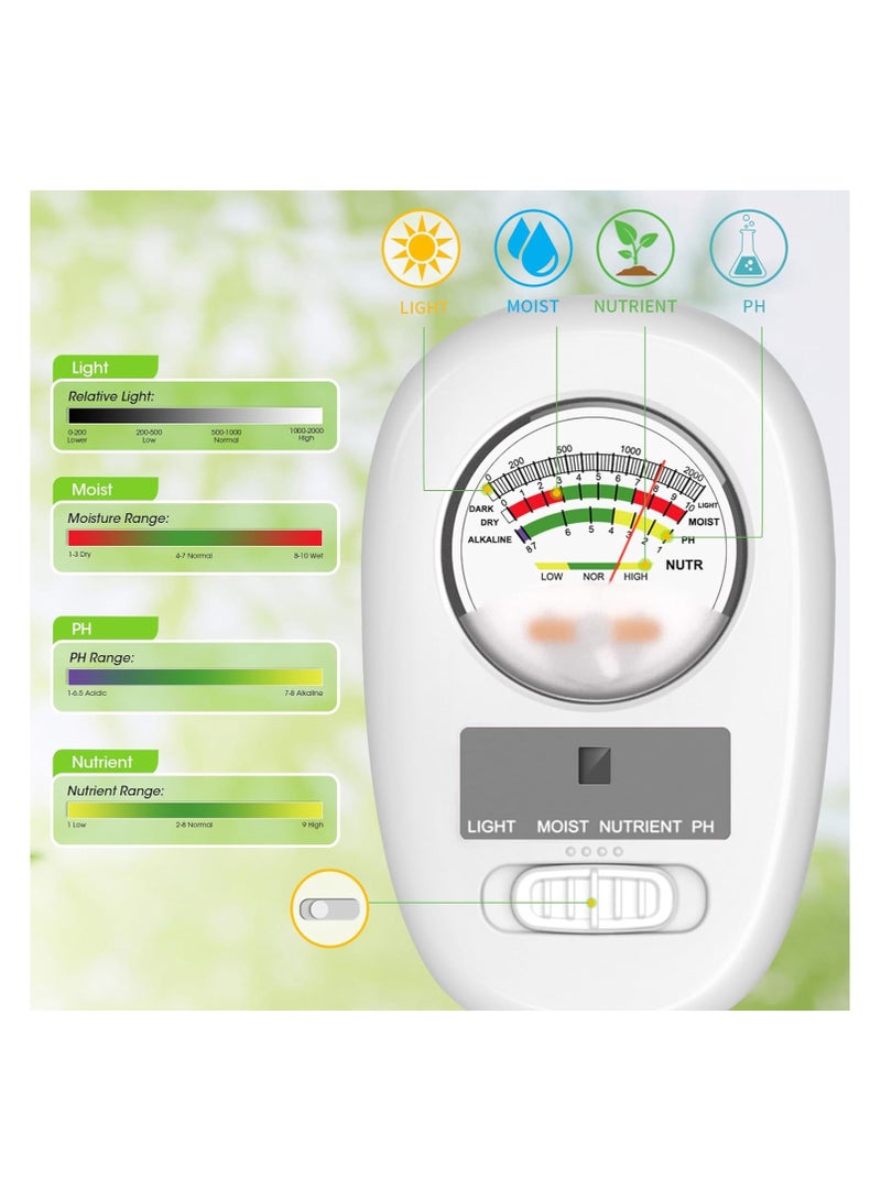 Generic Upgraded 4-in-1 Soil Tester: Moisture, pH, Light, and Nutrient Meter for Garden, Lawn, Farm, Indoor & Outdoor Use - Essential Tool for Healthy Plants and Soil Care.  - Image 3