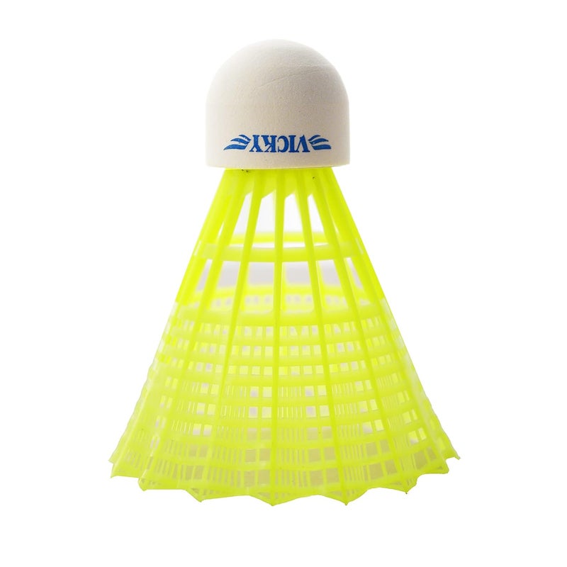 VICKY Bird Plus Badminton Shuttlecock Synthetic (Pack of 6, Multicolor) - Image 1