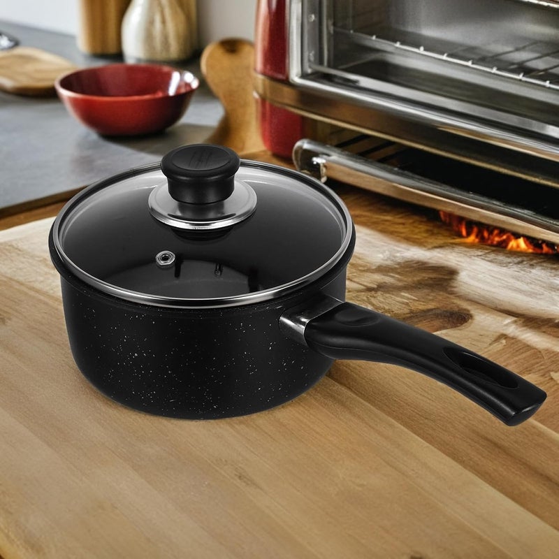 Small Maifanstone Nonstick Saucepan with Lid 16cm Japanese Kitchen Cooking Pot Milk Warmer Food Stew Pot for 1-3 People Food Cooking - Image 5
