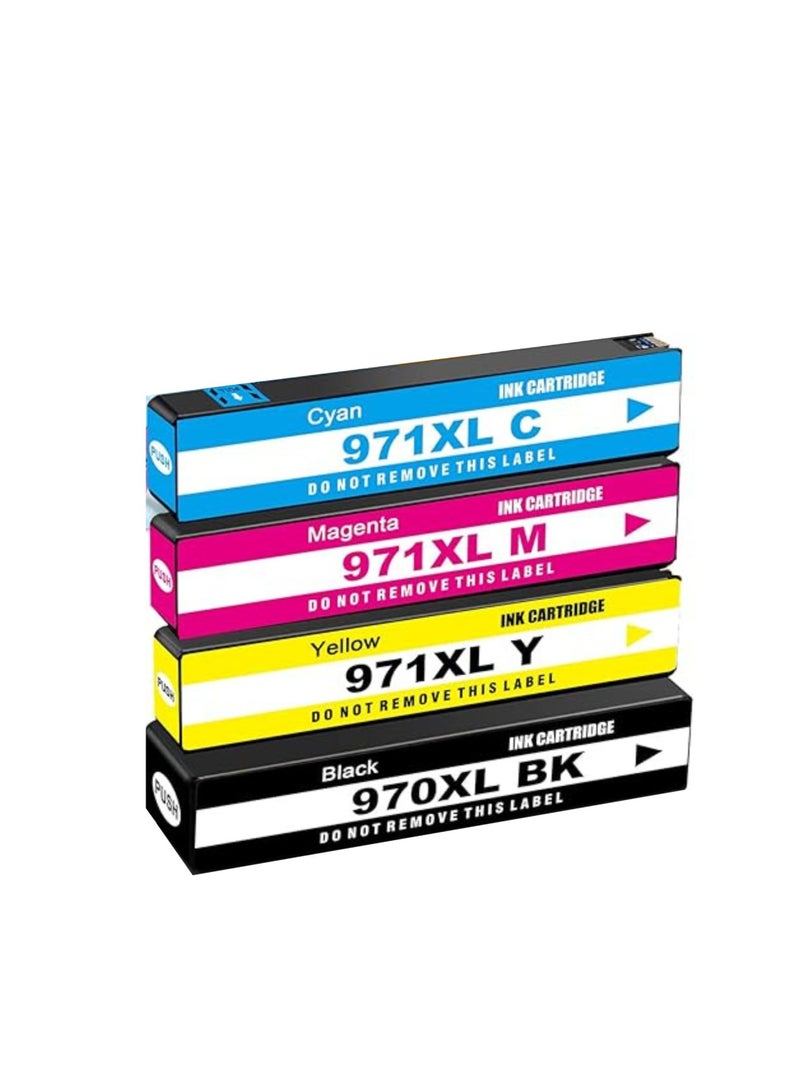 Terabyte خراطيش حبر بديلة متوافقة 970 970XL لـ HPQ 970 971 XL CN621AM CN622AM CN623AM CN624AM لطابعات Officejet Pro X576dw و X476dw و X476dn و X551dw و X451dw و X451dn - Image 1