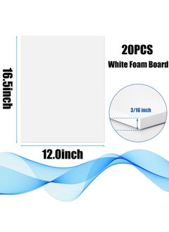 20-Pack White Foam Boards 12" x 16.5", 5mm Thick | A3 Polystyrene Foam Core Sheets for Art, Crafts, Baking, Presentations, Weddings, School Projects & Displays - pzsku/Z760FD96D9CC82A3F3445Z/45/_/1736689788/b1b632b2-4ccd-44ed-8005-d85fab6d6c3d