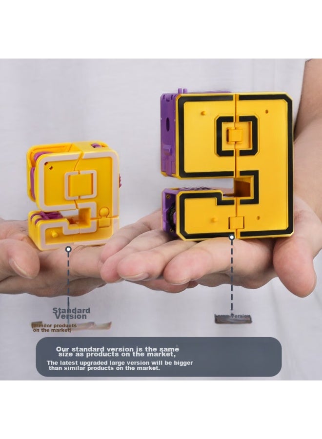 TEMI Tangmi Children's Digital Transforming Robot Toy, Transformers Car Toy, Boys' Holiday And Birthday Gift - Image 3