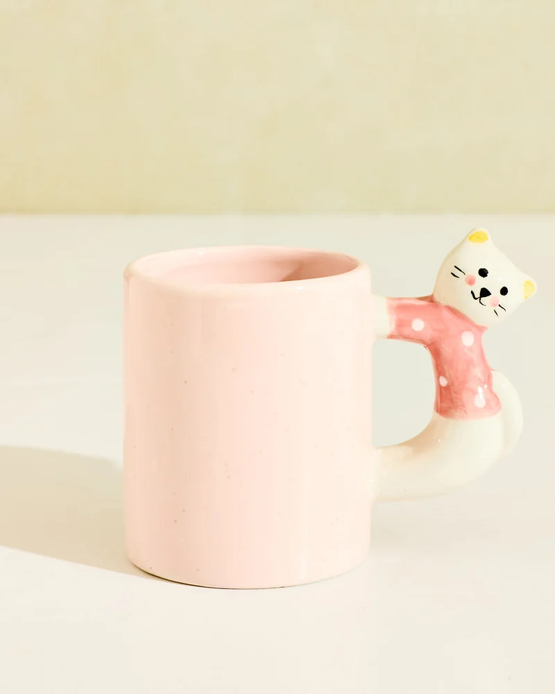 REDTAG Pink Cat Mug 11oz