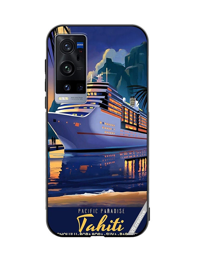 VR CREATIVE Protective Case Cover For Vivo X60 Pro Plus Pacific Paradise Design Multicolour - Image 1