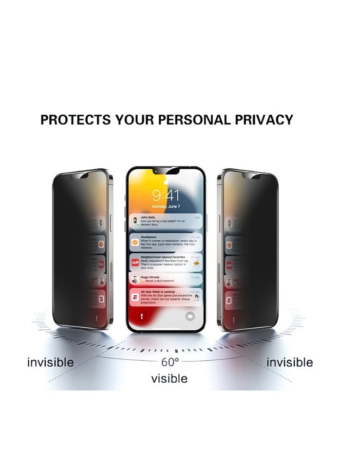 Desert Diamond Hardness Soft Privacy Screen Protector for iPhone 12  , Anti-Spying - Image 1