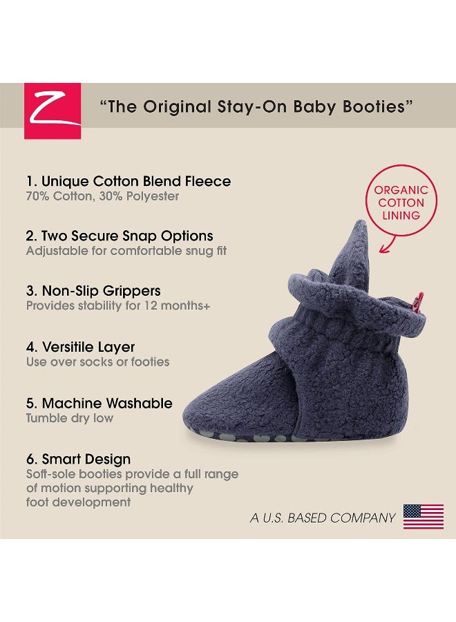 Zutano Cozie Fleece Baby Booties, Unisex, For Newborns and Infants - Image 3